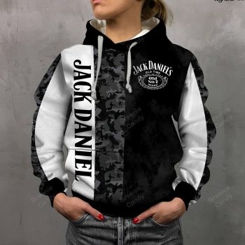 JD Unisex 3D Pullover Hoodie - Black IHT1936