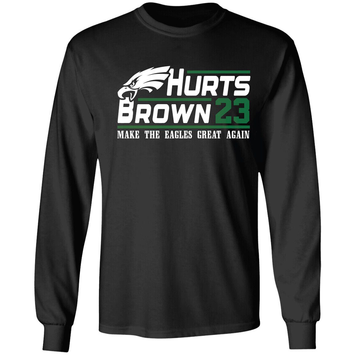 Jalen-Hurts-Aj-Brown-2023-Shirt-Philadelphia-Eagles-Campaign-Unisex-LongSleeve-Shirt-Philly Jalen Hurts Aj Brown 2023 Shirt Philadelphia Eagles Campaign Unisex LongSleeve Shirt Philly
