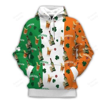 Jameson Ireland Flag Unisex 3D Pullover Hoodie IHT2561