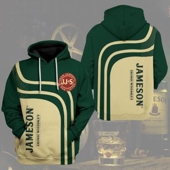 Jameson Irish Whiskey Unisex 3D Pullover Hoodie - Dark Green IHT2061