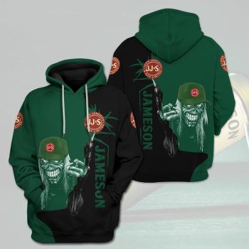 Jameson Irish Wiskey Unisex 3D Pullover Hoodie - Dark Green IHT2127