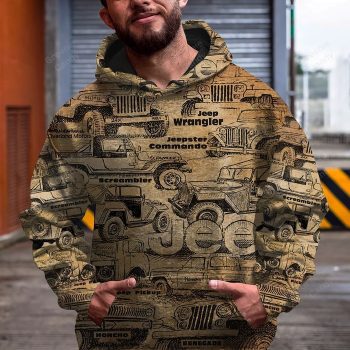 Jeep Car Pattern Unisex 3D Pullover Hoodie IHT2087