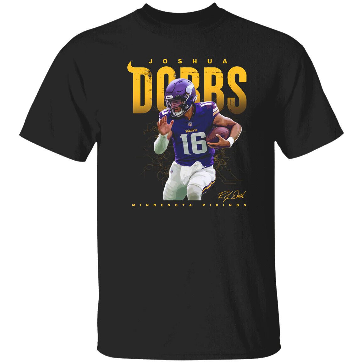 Joshua-Dobbs-Minnesota-Vikings-Unisex-T-Shirt-Gift-For-Fan Joshua Dobbs Minnesota Vikings Unisex T-Shirt Gift For Fan