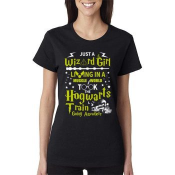 Just A Wizard Girl Love Harry Potter Women Lady T-Shirt