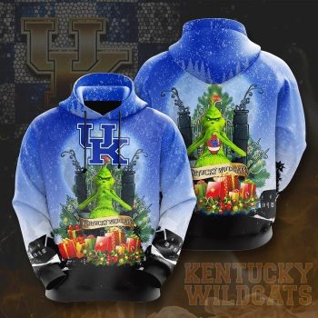 Kentucky Wildcats Grinch Christmas Theme 3D Unisex Pullover Hoodie IHT2321