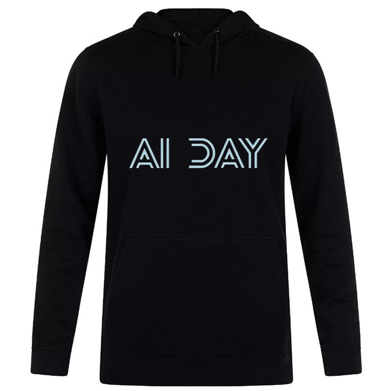 Logo-Teslas-Ai-Day-Unisex-Pullover-Hoodie Logo Tesla's Ai Day Unisex Pullover Hoodie
