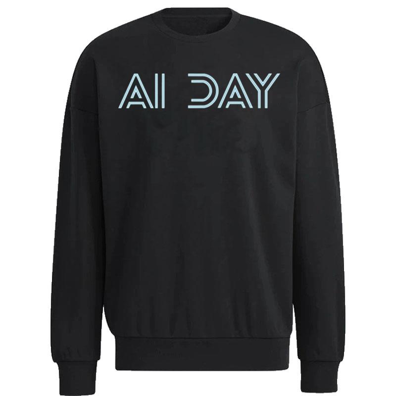 Logo-Teslas-Ai-Day-Unisex-Sweatshirt Logo Tesla's Ai Day Unisex Sweatshirt
