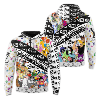 Louis Vuitton Cartoon Network Unisex Pullover 3D Hoodie Luxury Brand Gifts 2023-24 IHT2920