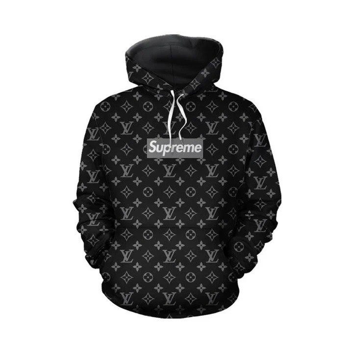 Louis-Vuitton-Supreme-Monogram-Unisex-3D-Hoodie-For-Men-Women-Luxury-Pullover-LV-IHT1036 Louis Vuitton Supreme Monogram Unisex 3D Hoodie For Men Women Luxury Pullover LV IHT1036