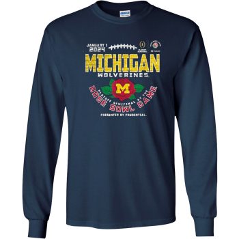 Michigan Rose Bowl 2024 Cfp Semi Vintage Flower Unisex T-Shirt