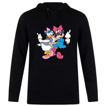 Minnie And Friends Daisy Minnie Friends Mickey Minnie Best Friends Disney Unisex Pullover Hoodie