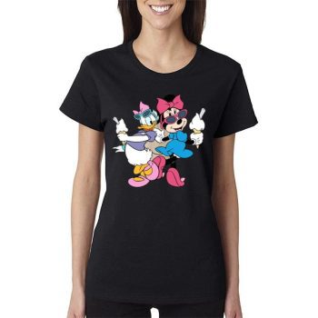 Minnie And Friends Daisy Minnie Friends Mickey Minnie Best Friends Disney Women Lady T-Shirt
