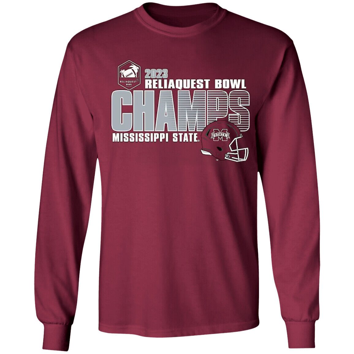 Mississippi-2023-Reliaquest-Bowl-Champions-Unisex-LongSleeve-Shirt Mississippi 2023 Reliaquest Bowl Champions Unisex LongSleeve Shirt