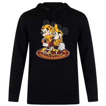 NFL Washington Commanders Mickey Mouse And Minnie Mouse Unisex Pullover Hoodie