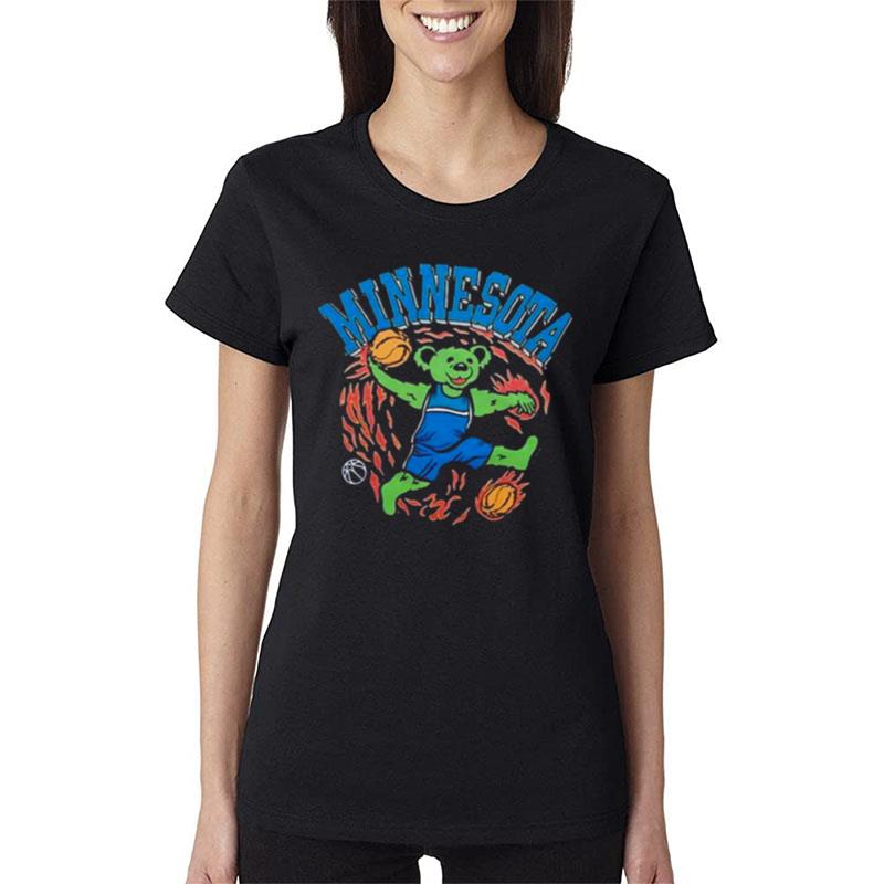 Nba-X-Grateful-Dead-X-Minnesota-Timberwolves-Women-Lady-T-Shirt Nba X Grateful Dead X Minnesota Timberwolves Women Lady T-Shirt