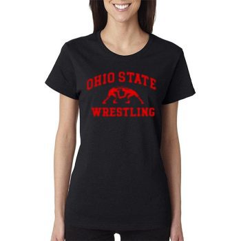 Ncaa Champion Ohio State Buckeyes Wrestling Icon Women Lady T-Shirt