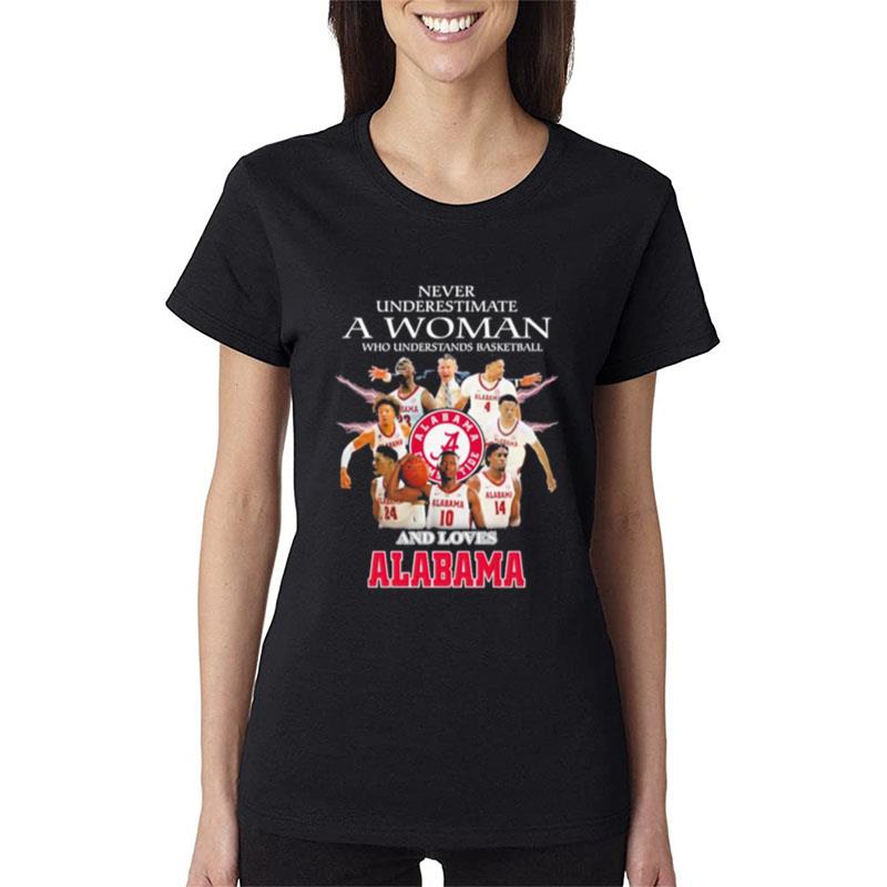 Never-Underestimate-A-Woman-Who-Understand-Basketball-And-Loves-Alabama-Crimson-Tide-Basketball-2023-Women-Lady-T-Shirt Never Underestimate A Woman Who Understand Basketball And Loves Alabama Crimson Tide Basketball 2023 Women Lady T-Shirt