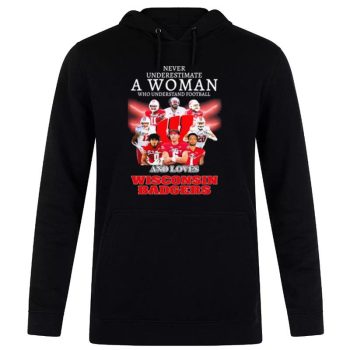 Never Underestimate A Woman Who Understands Basketball A Love Wisconsin Badgers Unisex Pullover Hoodie