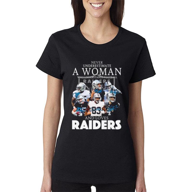 Never-Underestimate-A-Woman-Who-Understands-Football-And-Loves-Oakland-Raiders-Signatures-2022-Women-Lady-T-Shirt Never Underestimate A Woman Who Understands Football And Loves Oakland Raiders Signatures 2022 Women Lady T-Shirt