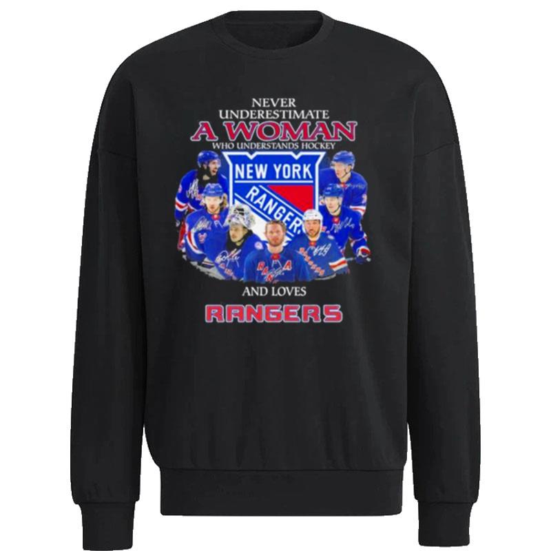 Never-Underestimate-A-Woman-Who-Understands-Hockey-And-Love-New-York-Rangers-2023-Signatures-Unisex-Sweatshirt Never Underestimate A Woman Who Understands Hockey And Love New York Rangers 2023 Signatures Unisex Sweatshirt