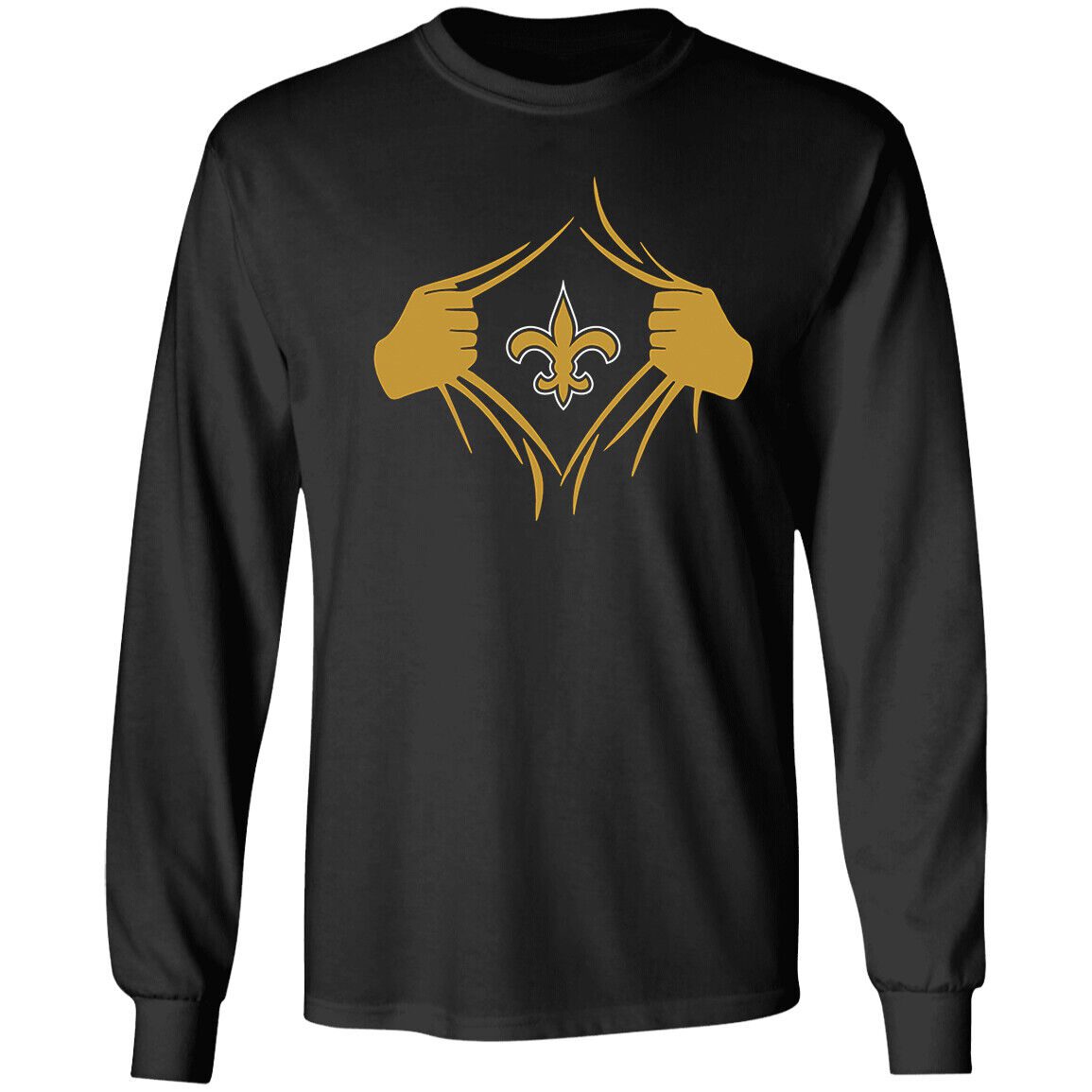 New-Orleans-Saints-Superman-Unisex-LongSleeve-Shirt-Who-Dat-Nation-Carr-Olave New Orleans Saints Superman Unisex LongSleeve Shirt Who Dat Nation Carr Olave