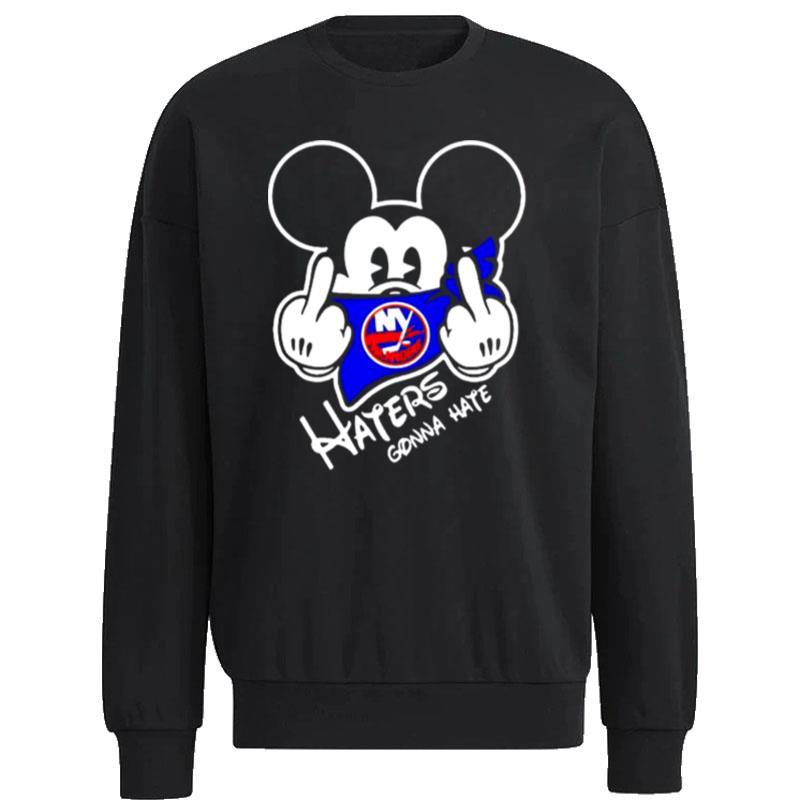 New-York-Islanders-Mickey-Fuck-Haters-Gonna-Hate-Unisex-Sweatshirt New York Islanders Mickey Fuck Haters Gonna Hate Unisex Sweatshirt