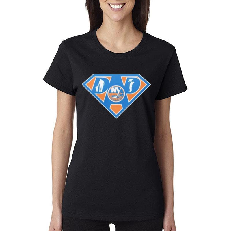 New-York-Islanders-Super-Dad-Women-Lady-T-Shirt New York Islanders Super Dad Women Lady T-Shirt