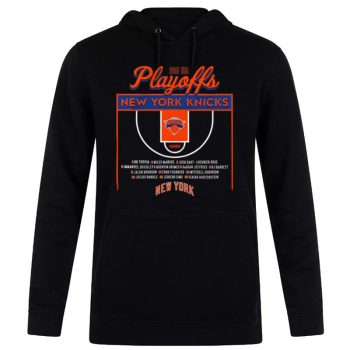 New York Knicks Stadium Essentials Unisex 2023 NBA Playoffs Roster Unisex Pullover Hoodie