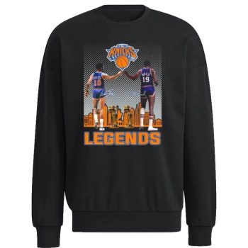 New York Knicks Walt Frazier Willis Reed Legend City Signature Unisex Sweatshirt