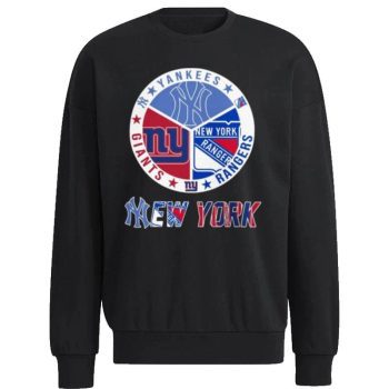 New York Team Logo New York Knicks New York Devils New York Giants New York Mets Unisex Sweatshirt