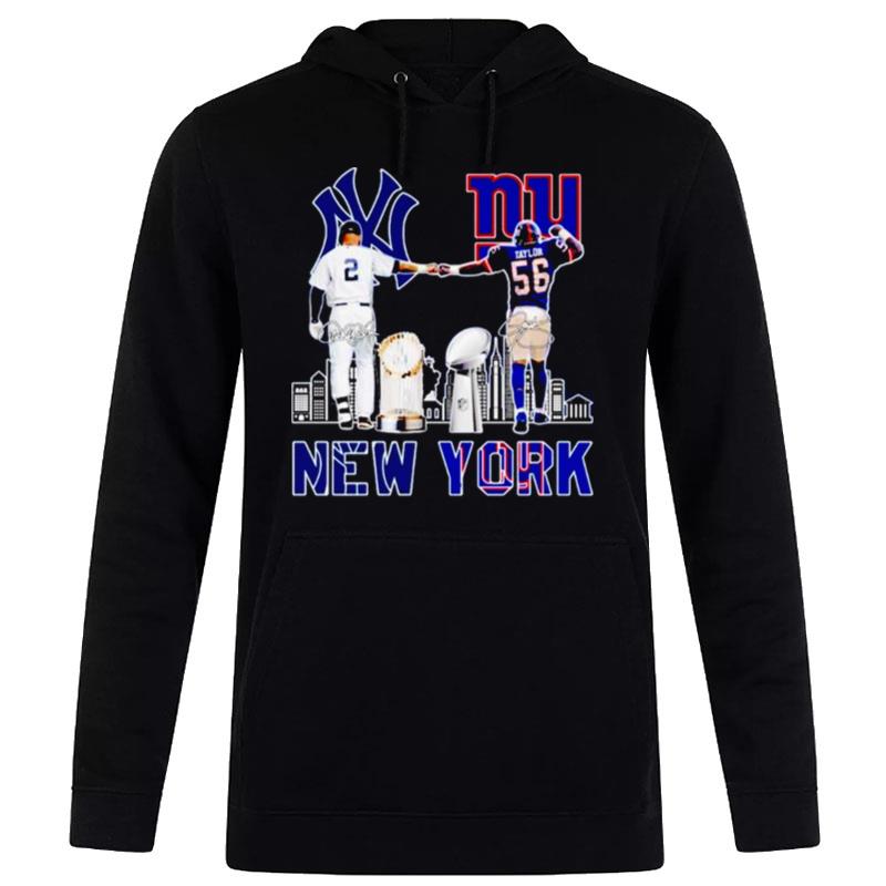 New-York-Yankees-Derek-Jeter-New-York-Giants-Lawrence-Taylor-Signatures-Unisex-Pullover-Hoodie New York Yankees Derek Jeter New York Giants Lawrence Taylor Signatures Unisex Pullover Hoodie