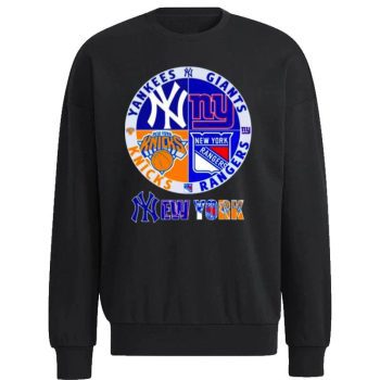 New York Yankees Giants Knicks Rangers Logo Unisex Sweatshirt