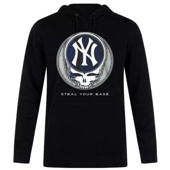 New York Yankees Grateful Dead Steal Your Base Unisex Pullover Hoodie