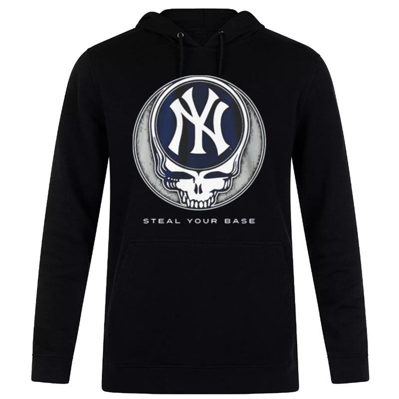 New-York-Yankees-Grateful-Dead-Steal-Your-Base-Unisex-Pullover-Hoodie New York Yankees Grateful Dead Steal Your Base Unisex Pullover Hoodie