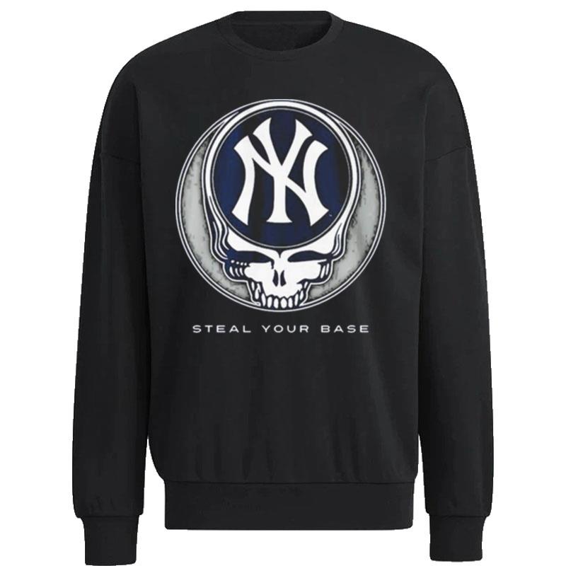 New-York-Yankees-Grateful-Dead-Steal-Your-Base-Unisex-Sweatshirt New York Yankees Grateful Dead Steal Your Base Unisex Sweatshirt