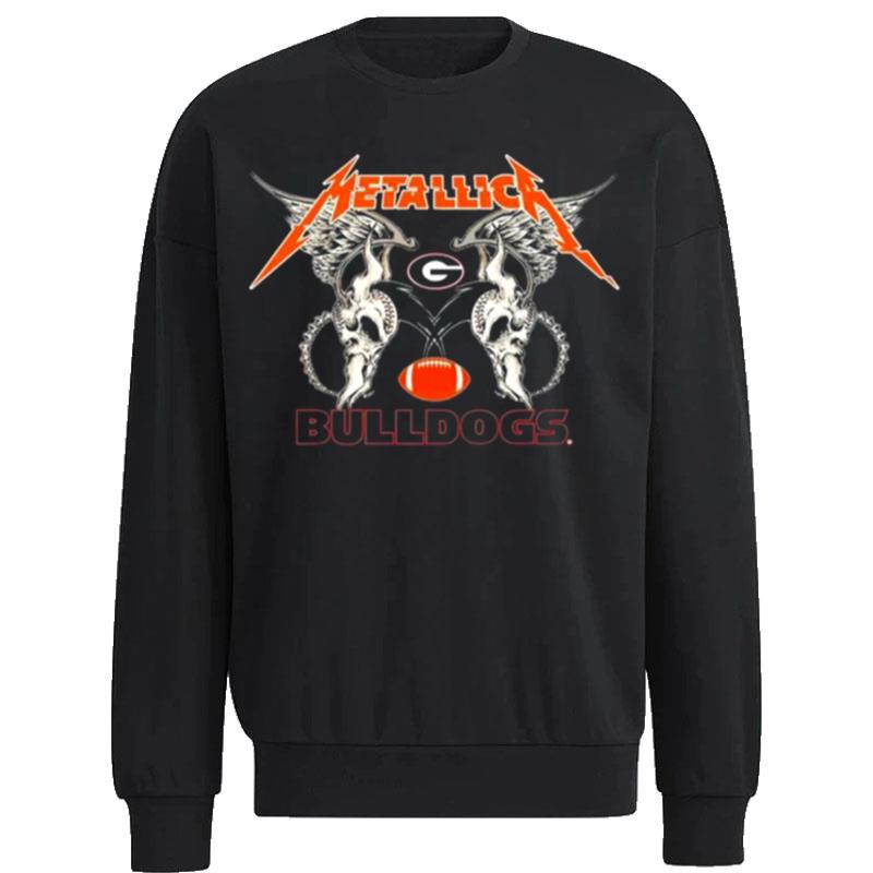 Nfl-Georgia-Bulldogs-Logo-Black-Metallica-Wings-Unisex-Sweatshirt Nfl Georgia Bulldogs Logo Black Metallica Wings Unisex Sweatshirt