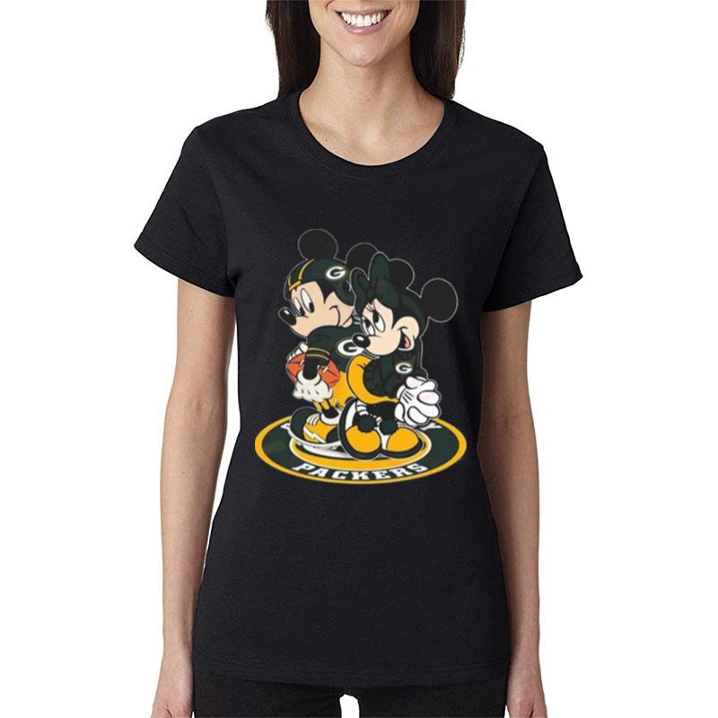 Nfl-Green-Bay-Packers-Mickey-Mouse-And-Minnie-Mouse-Women-Lady-T-Shirt Nfl Green Bay Packers Mickey Mouse And Minnie Mouse Women Lady T-Shirt