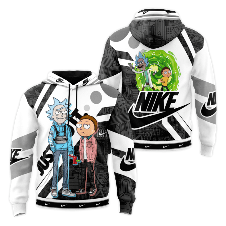 Nike-Rick-and-Morty-Unisex-Pullover-3D-Hoodie-Luxury-Brand-Gifts-2023-24-IHT2975 Nike Rick and Morty Unisex Pullover 3D Hoodie Luxury Brand Gifts 2023-24 IHT2975