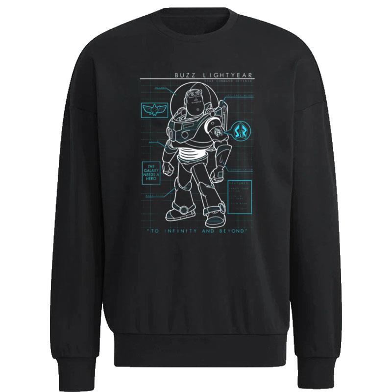 No-Sign-Of-Intelligent-Life-Anywhere-Toy-Storylightyear-Disney-Pixar-Schematics-Unisex-Sweatshirt No Sign Of Intelligent Life Anywhere Toy Storylightyear Disney Pixar Schematics Unisex Sweatshirt