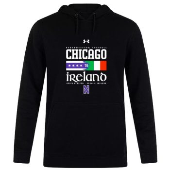 Northwestern University Wildcats Under Armour Chicago To Ireland 2022 Unisex Pullover Hoodie