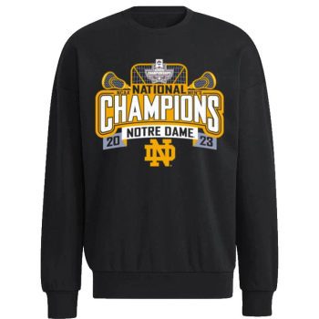 Notre Dame Fighting Irish Blue 84 2023 NCAA Lacrosse National Champions Unisex Sweatshirt