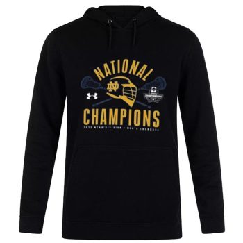 Notre Dame Fighting Irish Under Armour 2023 NCAA Lacrosse National Champions Unisex Pullover Hoodie