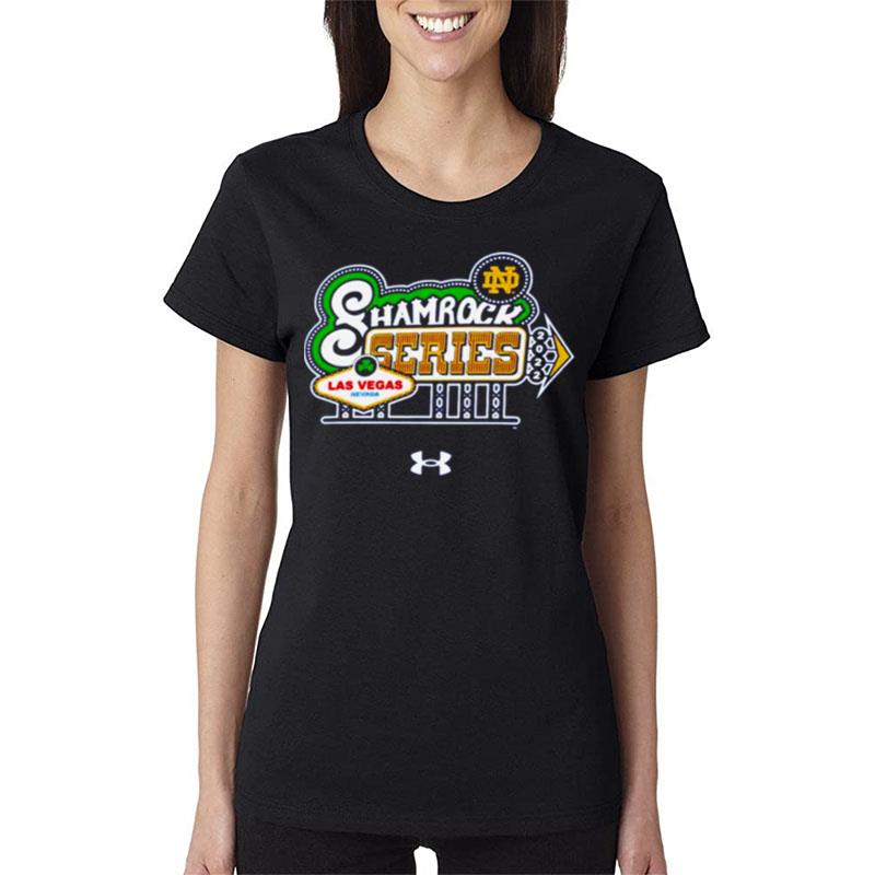 Notre-Dame-Fighting-Irish-Under-Armour-Shamrock-Series-Women-Lady-T-Shirt Notre Dame Fighting Irish Under Armour Shamrock Series Women Lady T-Shirt