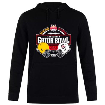 Notre Dame Fighting Irish Vs South Carolina Gamecocks Taxslayer Gator Bowl 2023 Unisex Pullover Hoodie