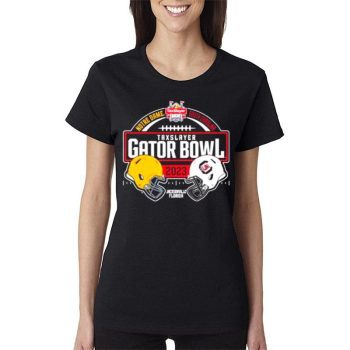 Notre Dame Fighting Irish Vs South Carolina Gamecocks Taxslayer Gator Bowl 2023 Women Lady T-Shirt