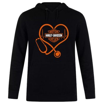 Nurse Stethoscope Motor Harley Davidson Unisex Pullover Hoodie