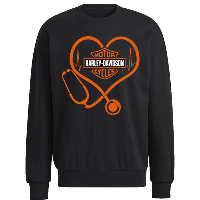 Nurse-Stethoscope-Motor-Harley-Davidson-Unisex-Sweatshirt Nurse Stethoscope Motor Harley Davidson Unisex Sweatshirt