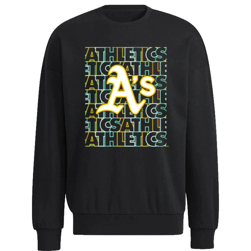 Oakland-Athletics-Letterman-Unisex-Sweatshirt Oakland Athletics Letterman Unisex Sweatshirt