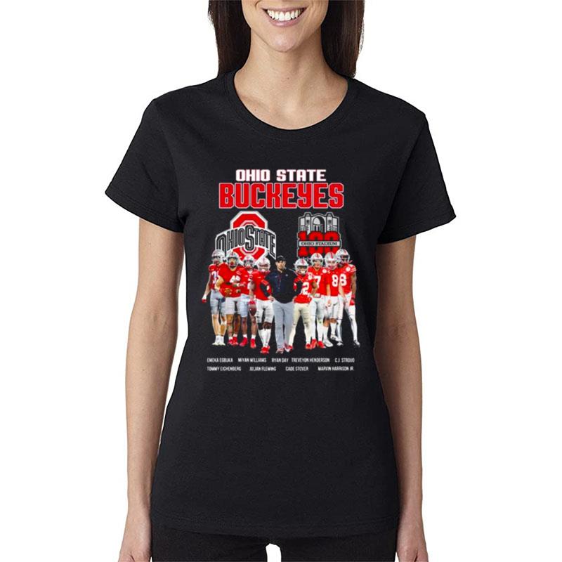 Ohio-State-Buckeyes-100-Ohio-Stadium-2022-Women-Lady-T-Shirt Ohio State Buckeyes 100 Ohio Stadium 2022 Women Lady T-Shirt