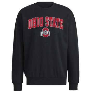 Ohio State Buckeyes Arch Over Logo Black Officially Licensed Unisex Sweatshirt